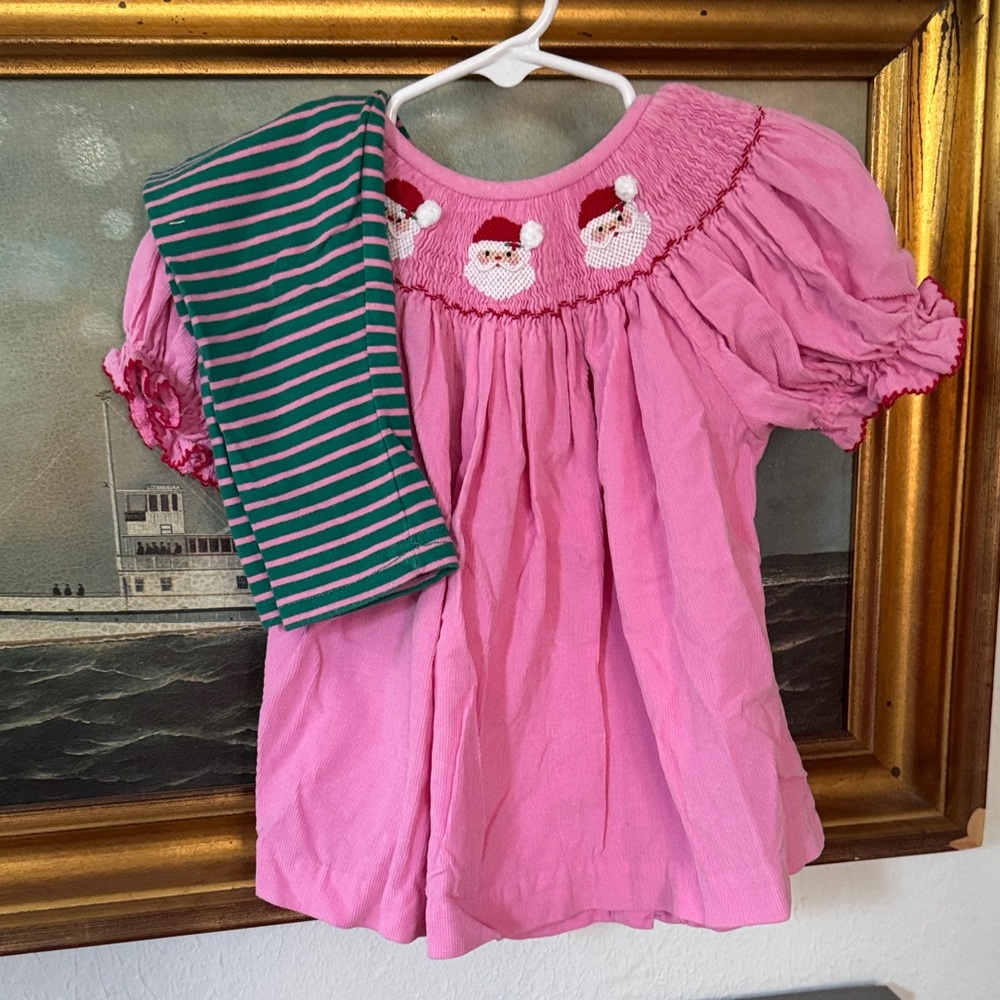 Smocked Santa Set